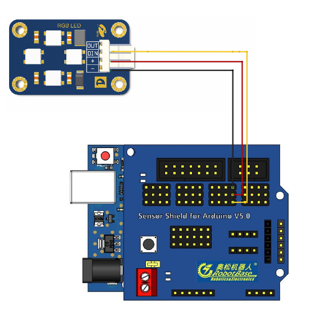 Arduino RGB LED 模塊 全彩LED燈 LED流水燈模塊 機(jī)器人配件